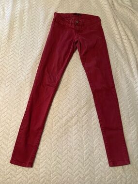 Flying Monkey Skinny Jeans in Crimson Red Size 1